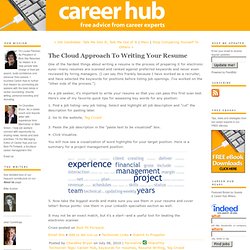 The Cloud Approach To Writing Your Resume