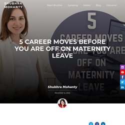 5 Career Changes To Make Before Going On Maternity Leave