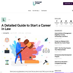 Career in Law [Complete Guide to Study Law in 2019]