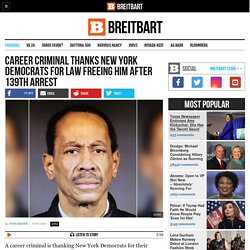 Career Criminal Thanks NY Dems for Law Freeing Him After 139th Arrest