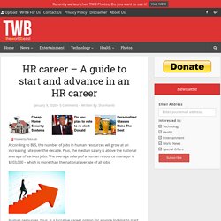 HR career – A guide to start and advance in an HR career