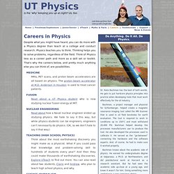 Career Options for Physics Majors