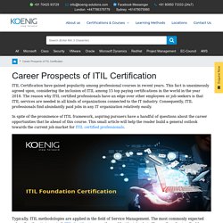 Career Prospects of ITIL Certification
