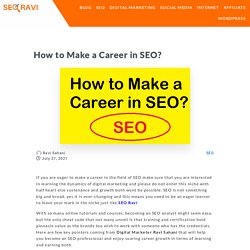 How to Make a Career in SEO?