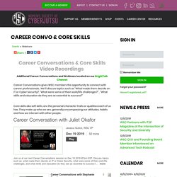 Career Convo & Core Skills - Women's Society of Cyberjutsu