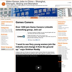 Video Games Jobs in China - Shanghai, Chengdu, Beijing and Shenzhen