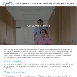 Caregiver Services Illinois - Angels Homecare