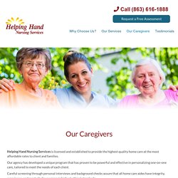 Caregivers for seniors