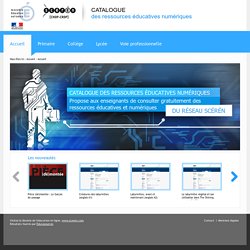 CAREN : Catalogue des Ressources Educatives Numériques