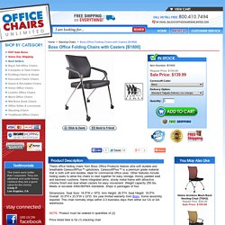 Boss Caressoft™ Office Folding Chairs [B1800] Free Shipping!