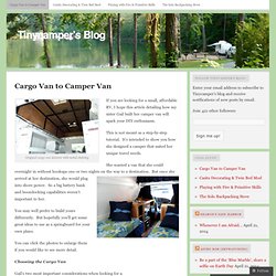 From Cargo to Camper Van