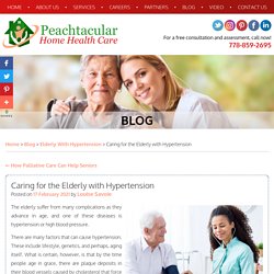 Caring for the Elderly with Hypertension