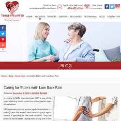 Caring for Elders with Low Back Pain