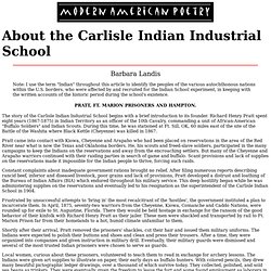 About the Carlisle Indian Industrial School
