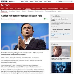Carlos Ghosn refocuses Nissan role
