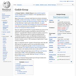 1987 Carlyle Group - grpe d'investissement - wikipedia