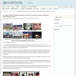 Carnegie Mellon computer searches web 24/7 to analyze images and teach itself common sense