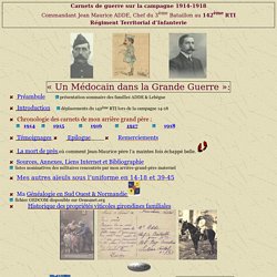 Carnet de Guerre 14-18