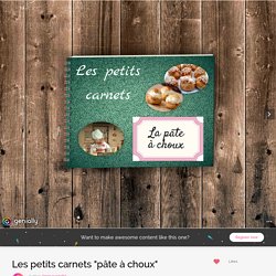 Les petits carnets pâte à choux by Jimmypantofel