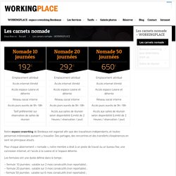 Les carnets nomade - WORKINGPLACE