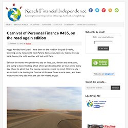 Carnival of Personal Finance #435, on the road again edition