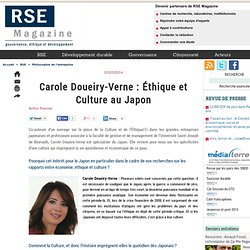 Carole Doueiry-Verne : Éthique et Culture au Japon