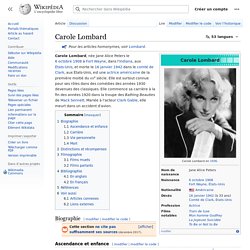Carole Lombard - 1908-1942