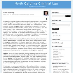 News Roundup – North Carolina Criminal LawNorth Carolina Criminal Law