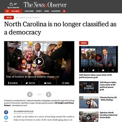 Point of View: North Carolina no longer a democracy