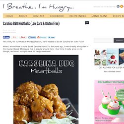 Carolina BBQ Meatballs (Low Carb & Gluten Free)