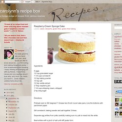 Raspberry-Cream Sponge Cake