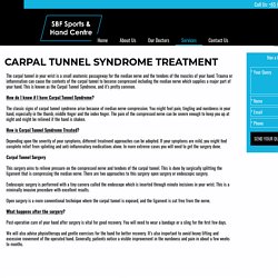 Carpal Tunnel Syndrome Treatment