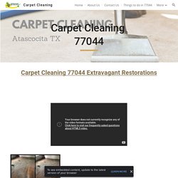 Carpet Cleaning - Carpet Cleaning 77044