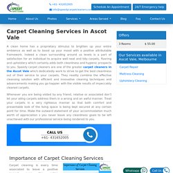 Carpet Cleaning Services in Ascot Vale