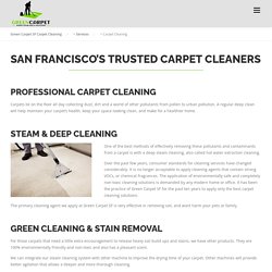 Organic Carpet Cleaning Benefits