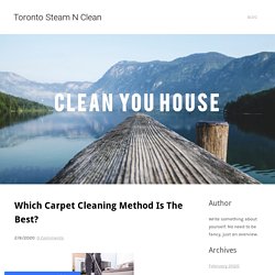 Which Carpet Cleaning Method Is The Best? - Toronto Steam N Clean