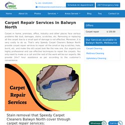 Carpet Repair Services in Melbourne