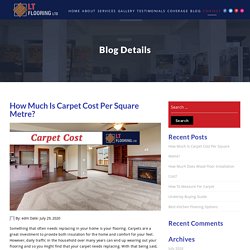 How Much Is Carpet Cost Per Square Metre?