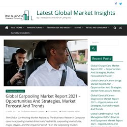 Global Carpooling Market Report 2021 - Opportunities And Strategies, Market Forecast And Trends - Latest Global Market Insights