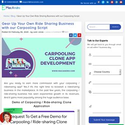 Ride Sharing App development