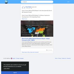 Direct Carrier Billing Market Research Report...