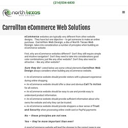 Carrollton eCommerce Web Solutions