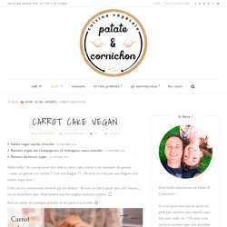 Carrot cake vegan