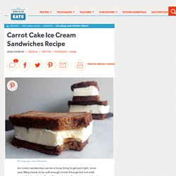 Carrot Cake Ice Cream Sandwiches