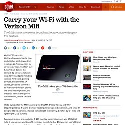 Carry your Wi-Fi with the Verizon Mifi