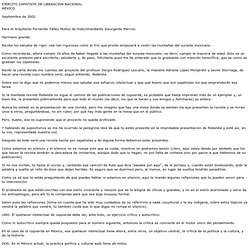 Carta del subcomandante Marcos