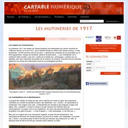 Cartable Numérique de la BDIC - Les mutineries de 1917