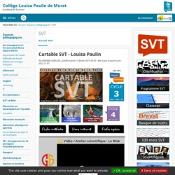 ENT - Cartable SVT - Collège Louisa Paulin