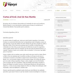 Cartas al Gral. José de San Martín « Blog del Colegio Yapeyú
