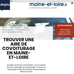Carte des aires de covoiturage en Maine-et-Loire - Maine-et-Loire (49)